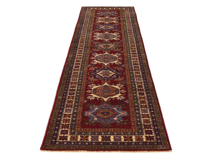 2' 8 x 9' 11 Hand Knotted Kazak Runner Rug