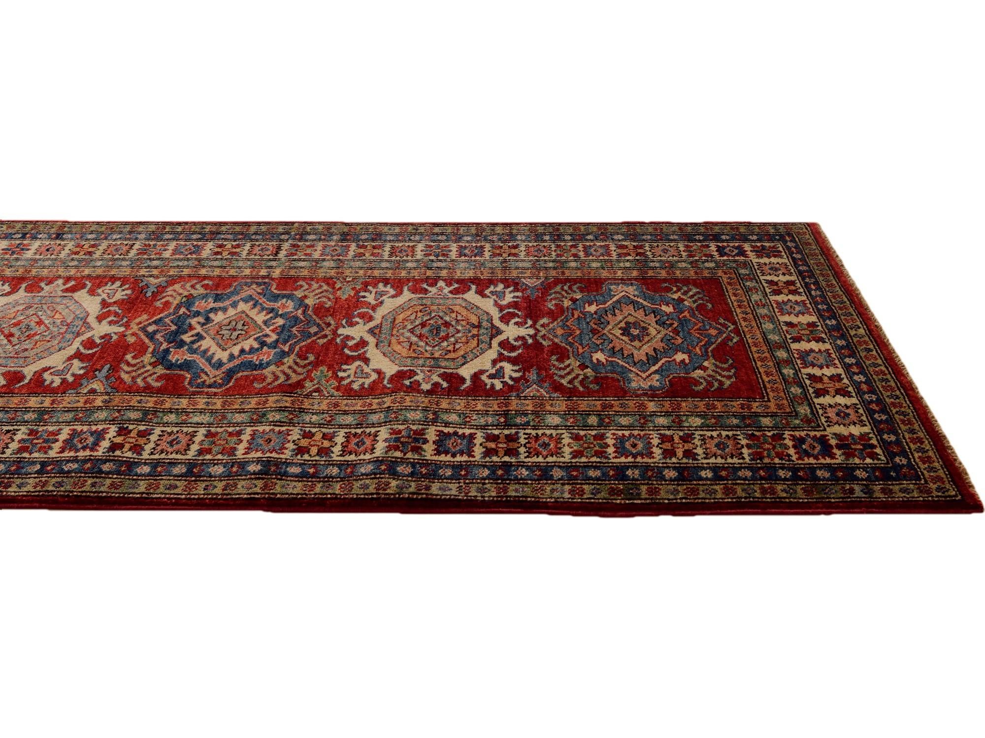 2' 8 x 9' 11 Hand Knotted Kazak Runner Rug