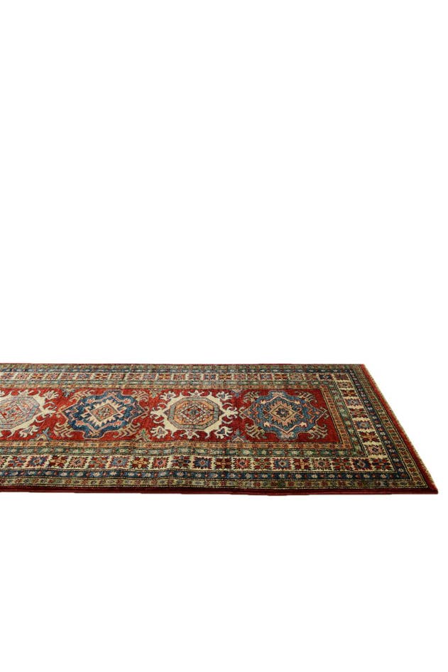 Detail image of 2' 8 x 9' 11 Hand Knotted Kazak Runner Rug