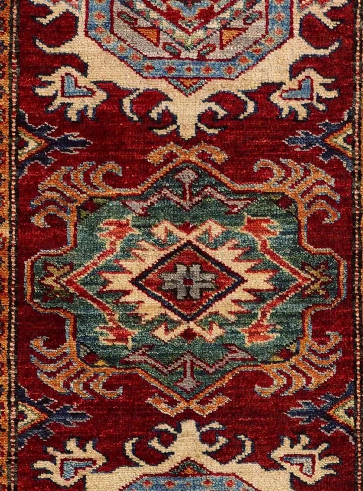 2' 8 x 9' 11 Hand Knotted Kazak Runner Rug