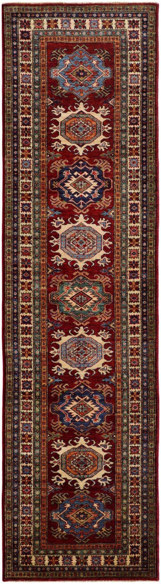 2' 8 x 9' 11 Hand Knotted Kazak Runner Rug
