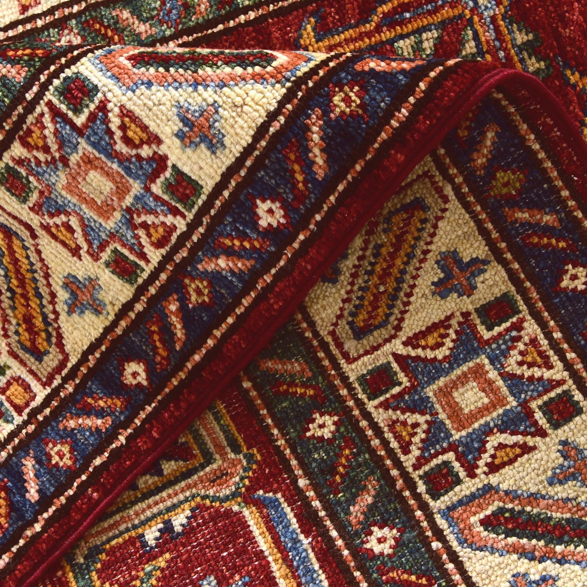 2' 9 x 9' 10 Hand Knotted Kazak Runner Rug