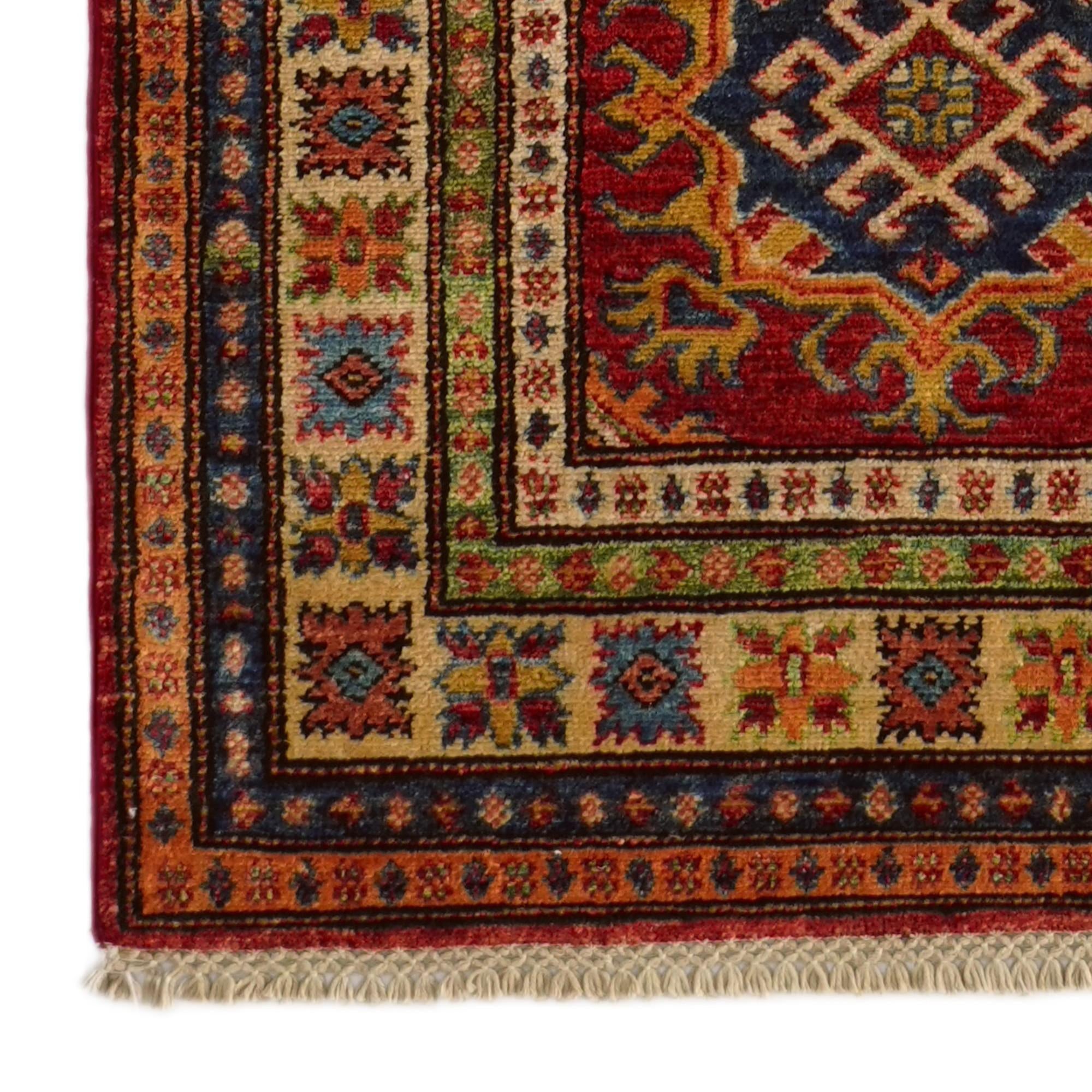 2' 7 x 9' 11 Hand Knotted Kazak Runner Rug