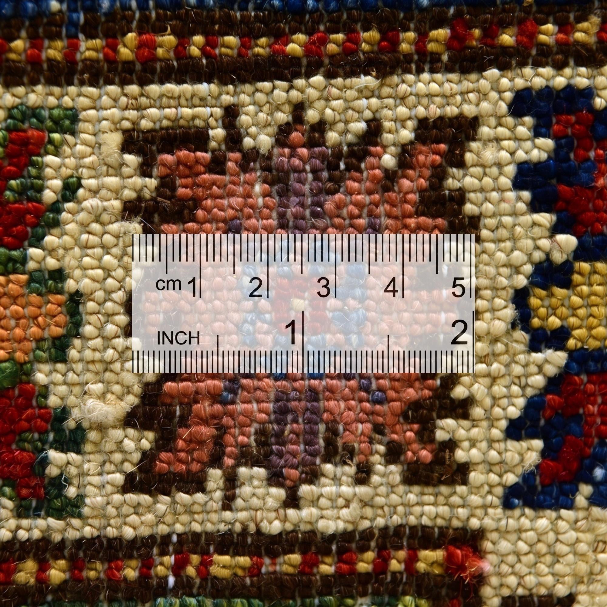 2' 7 x 9' 11 Hand Knotted Kazak Runner Rug