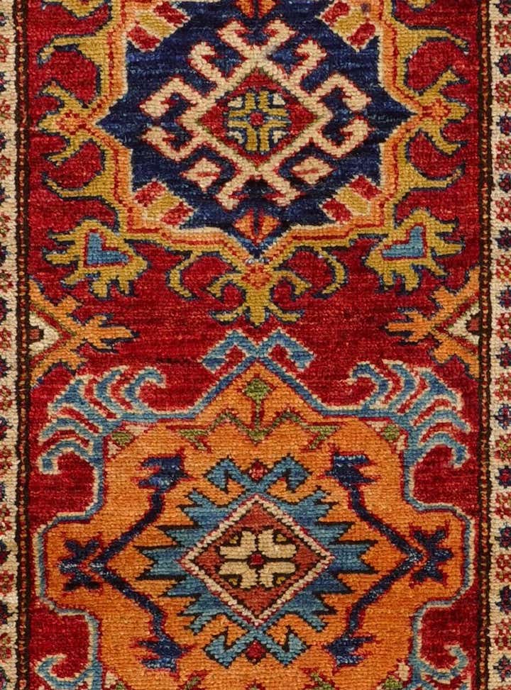 2' 7 x 9' 11 Hand Knotted Kazak Runner Rug