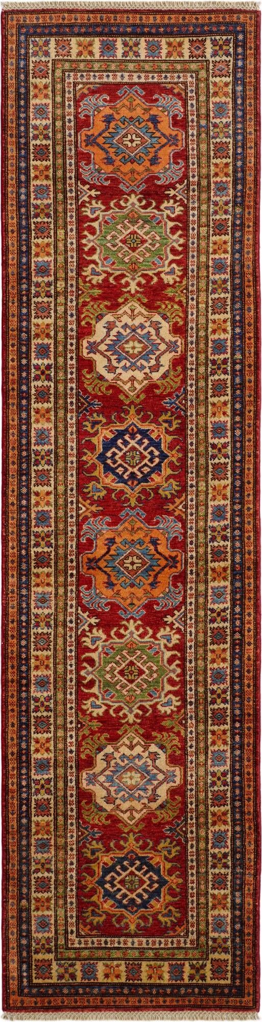 2' 7 x 9' 11 Hand Knotted Kazak Runner Rug