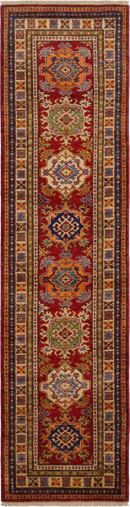 2' 7 x 9' 11 Hand Knotted Kazak Runner Rug