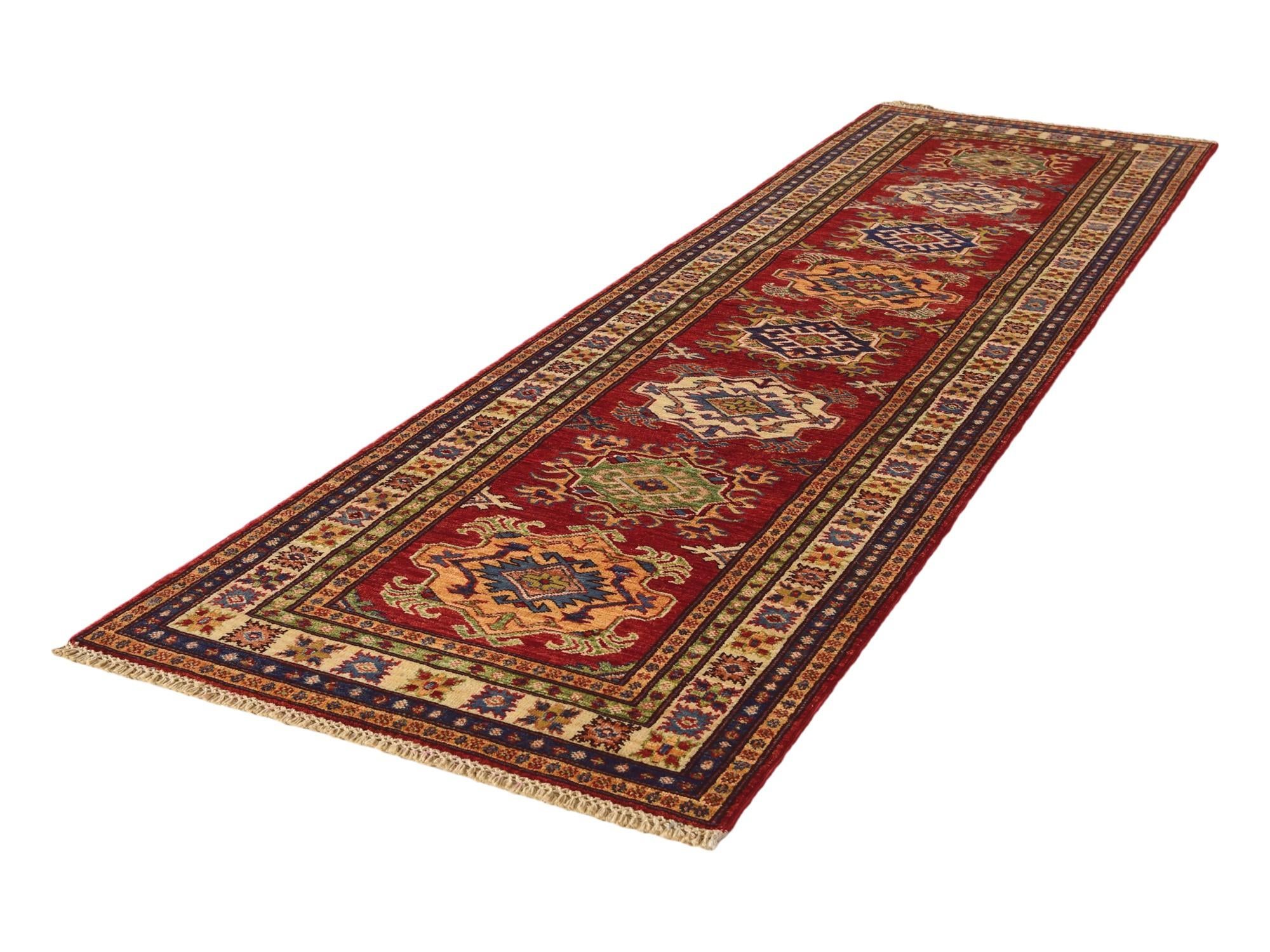 2' 8 x 9' 2 Hand Knotted Kazak Runner Rug