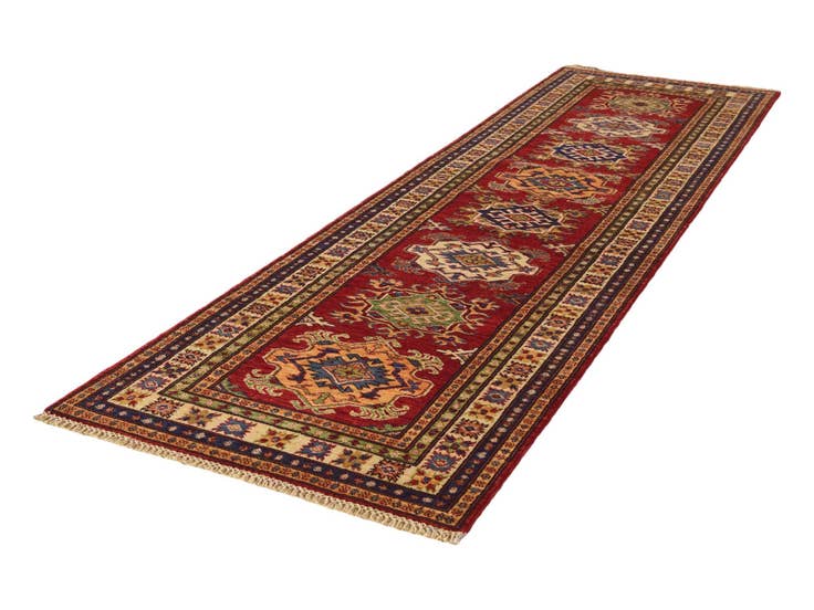 Detail image of 2' 8 x 9' 2 Hand Knotted Kazak Runner Rug