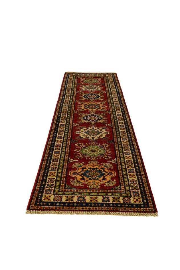 Detail image of 2' 8 x 9' 2 Hand Knotted Kazak Runner Rug