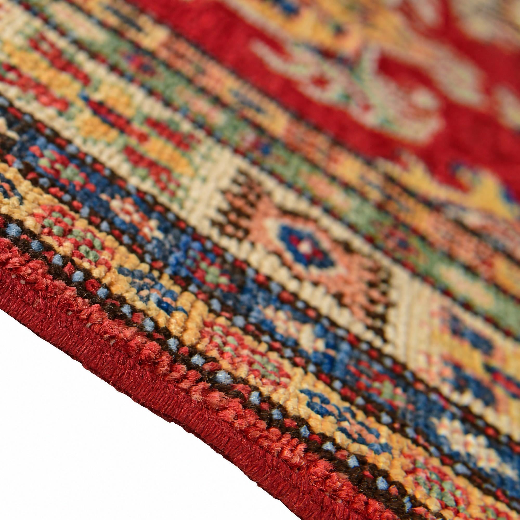 80cm x 280cm Hand Knotted Kazak Runner Rug