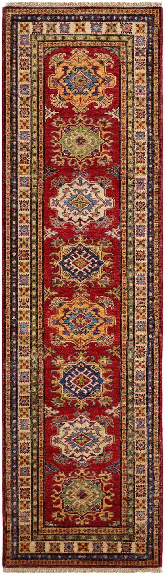 2' 8 x 9' 2 Hand Knotted Kazak Runner Rug