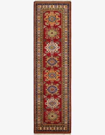 2' 8 x 9' 2 Hand Knotted Kazak Runner Rug