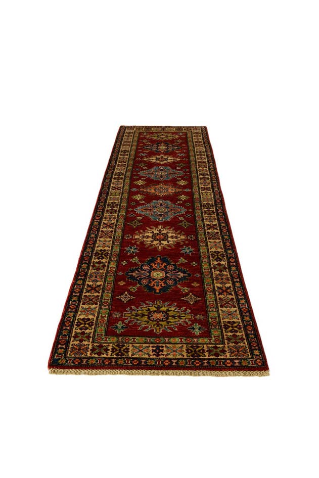 Detail image of 2' 7 x 9' 8 Hand Knotted Kazak Runner Rug