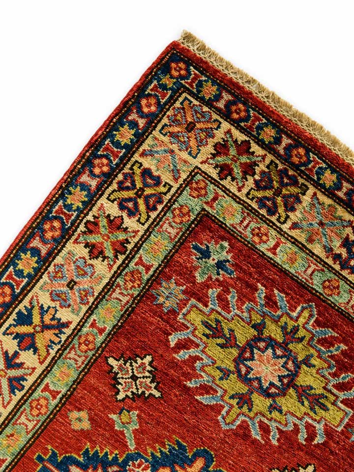 2' 7 x 9' 8 Hand Knotted Kazak Runner Rug