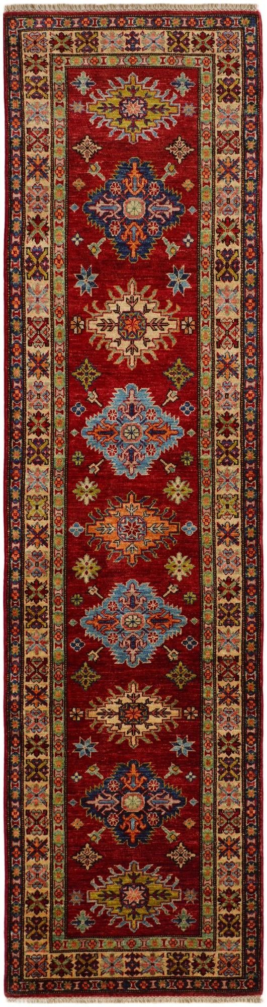 2' 7 x 9' 8 Hand Knotted Kazak Runner Rug