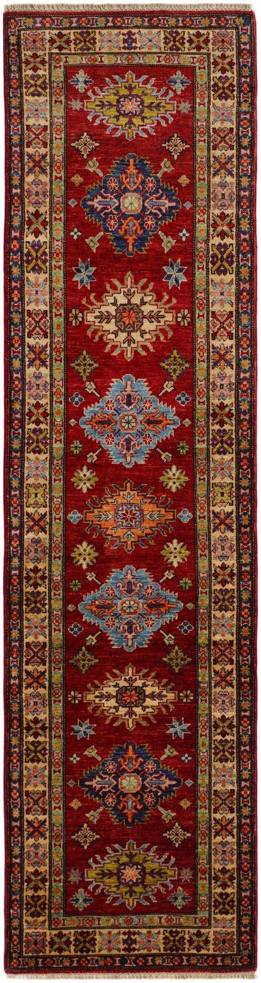 2' 7 x 9' 8 Hand Knotted Kazak Runner Rug