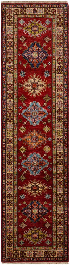 2' 7 x 9' 8 Hand Knotted Kazak Runner Rug