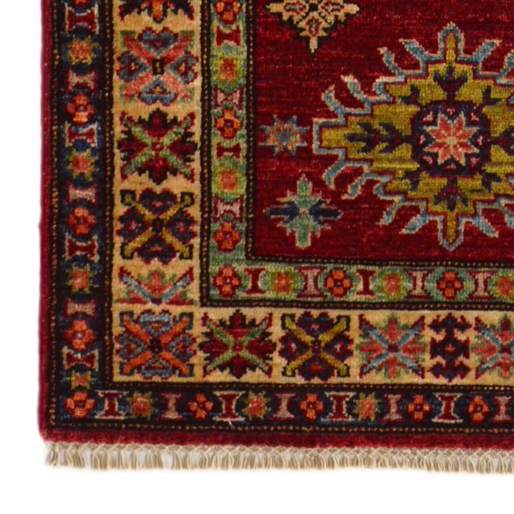 Detail image of 2' 7 x 9' 9 Hand Knotted Kazak Runner Rug