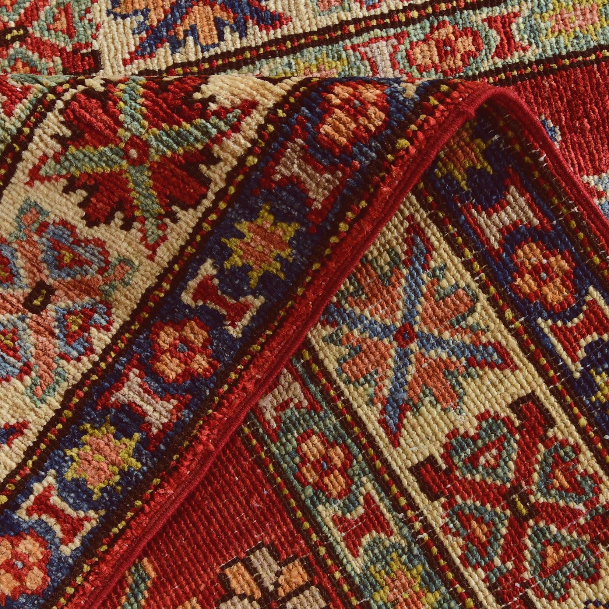 2' 7 x 9' 9 Hand Knotted Kazak Runner Rug