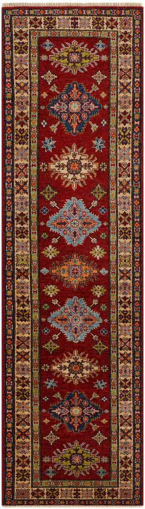 2' 7 x 9' 9 Hand Knotted Kazak Runner Rug