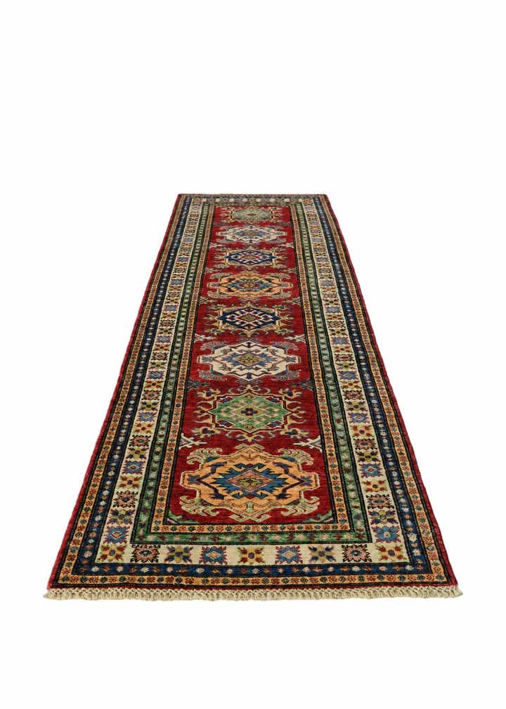 2' 8 x 9' 1 Hand Knotted Kazak Runner Rug