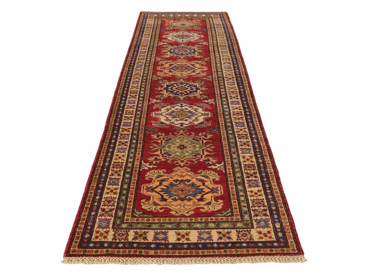 Detail image of 2' 8 x 9' 1 Hand Knotted Kazak Runner Rug