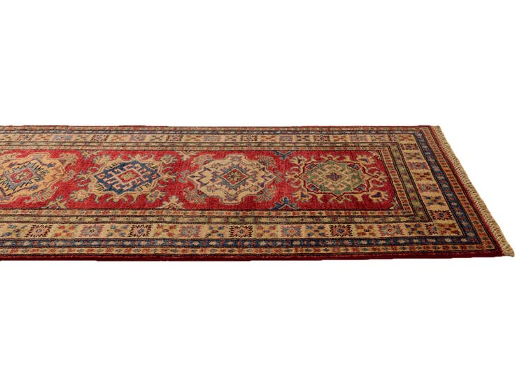 Detail image of 2' 8 x 9' 1 Hand Knotted Kazak Runner Rug