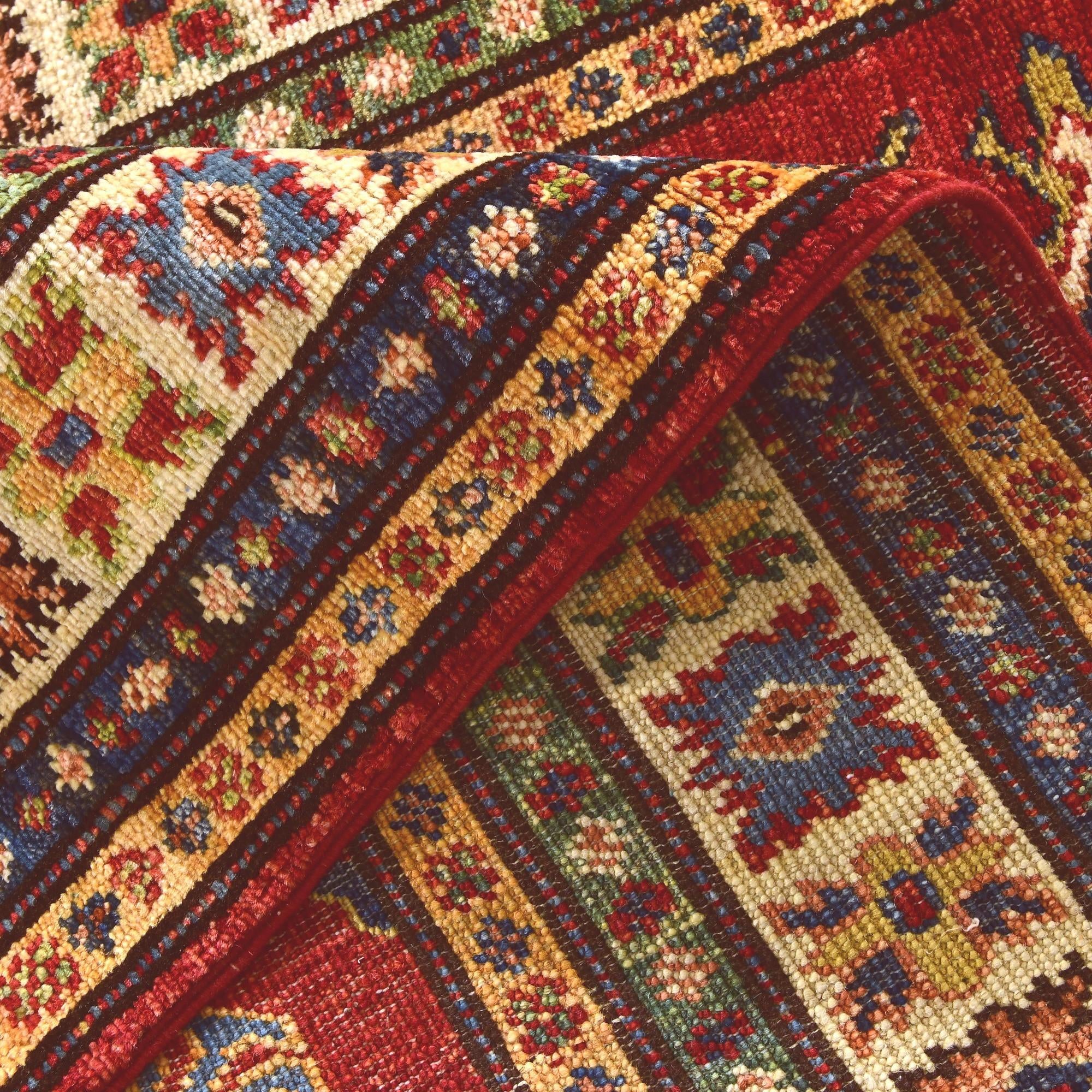 2' 8 x 9' 1 Hand Knotted Kazak Runner Rug