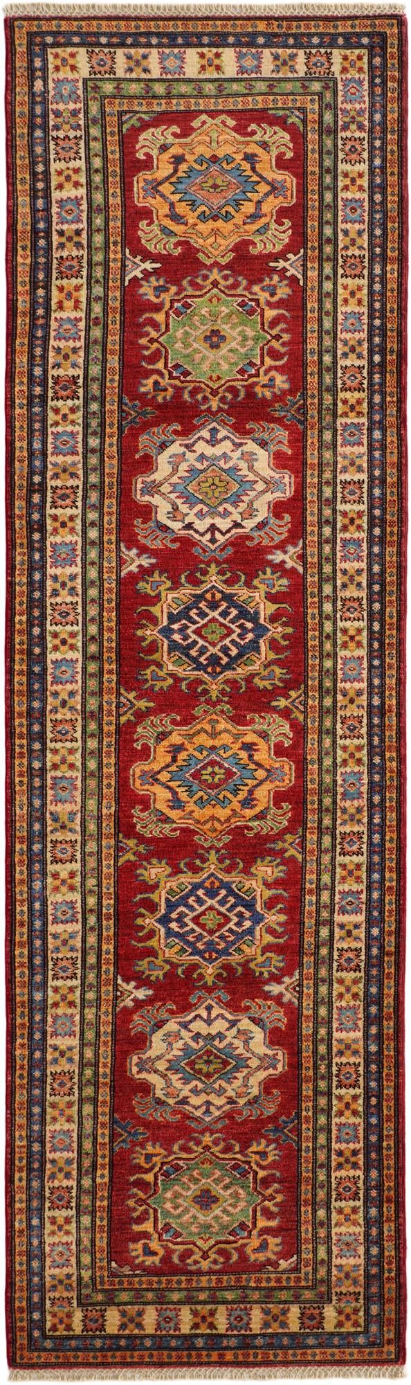 2' 8 x 9' 1 Hand Knotted Kazak Runner Rug