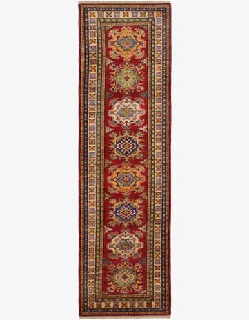 2' 8 x 9' 1 Hand Knotted Kazak Runner Rug