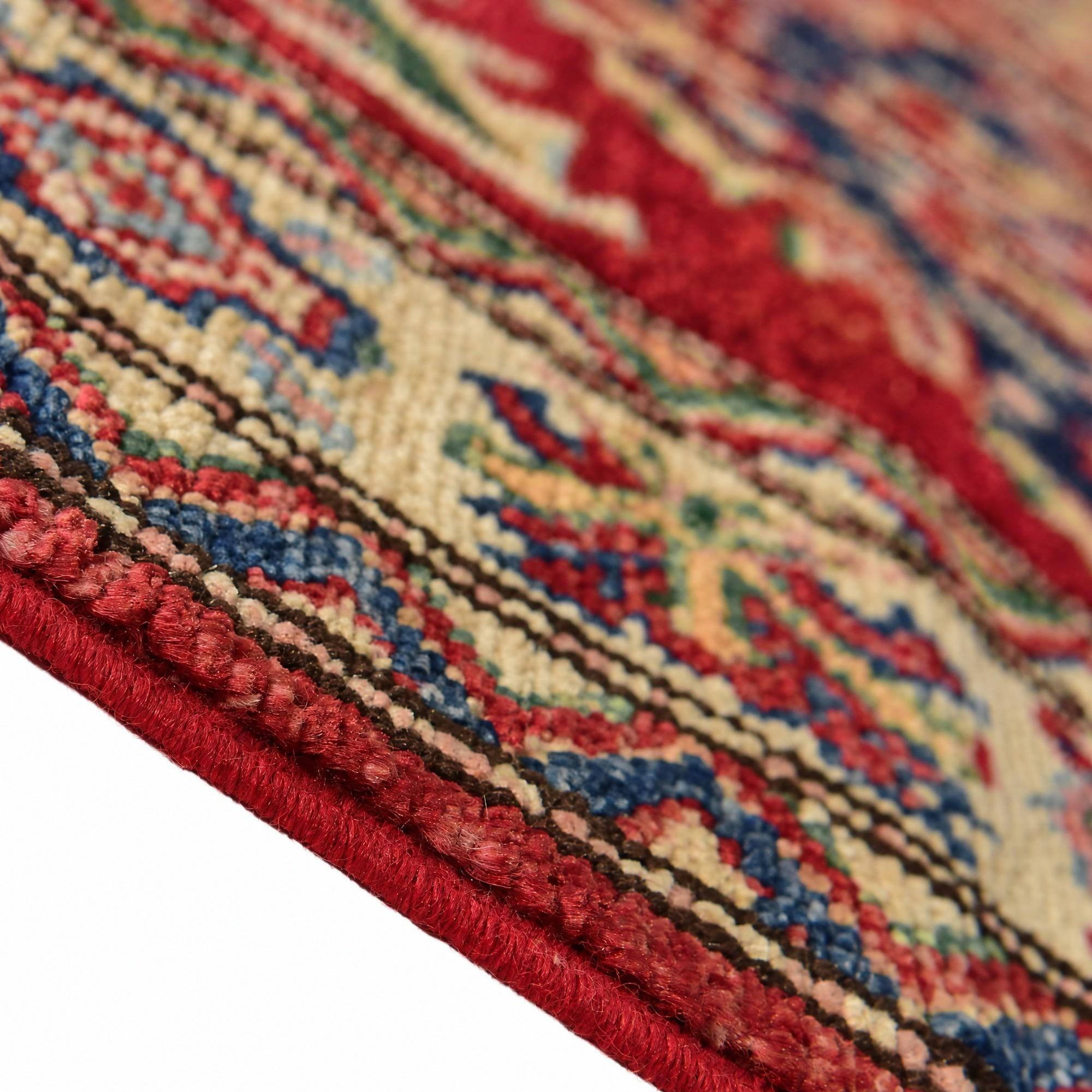 80cm x 305cm Hand Knotted Kazak Runner Rug