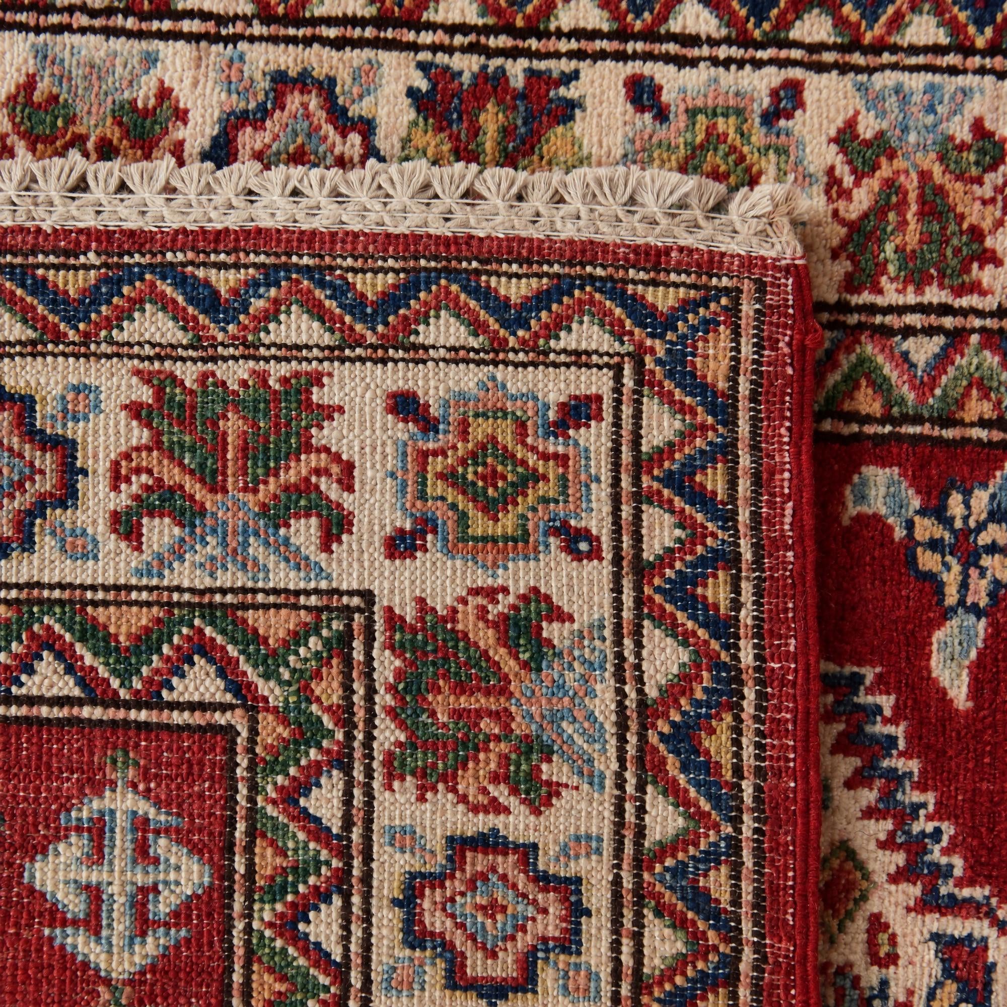 80cm x 305cm Hand Knotted Kazak Runner Rug