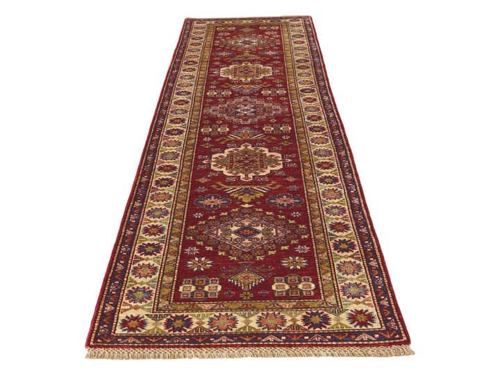 2' 9 x 9' 11 Hand Knotted Kazak Runner Rug