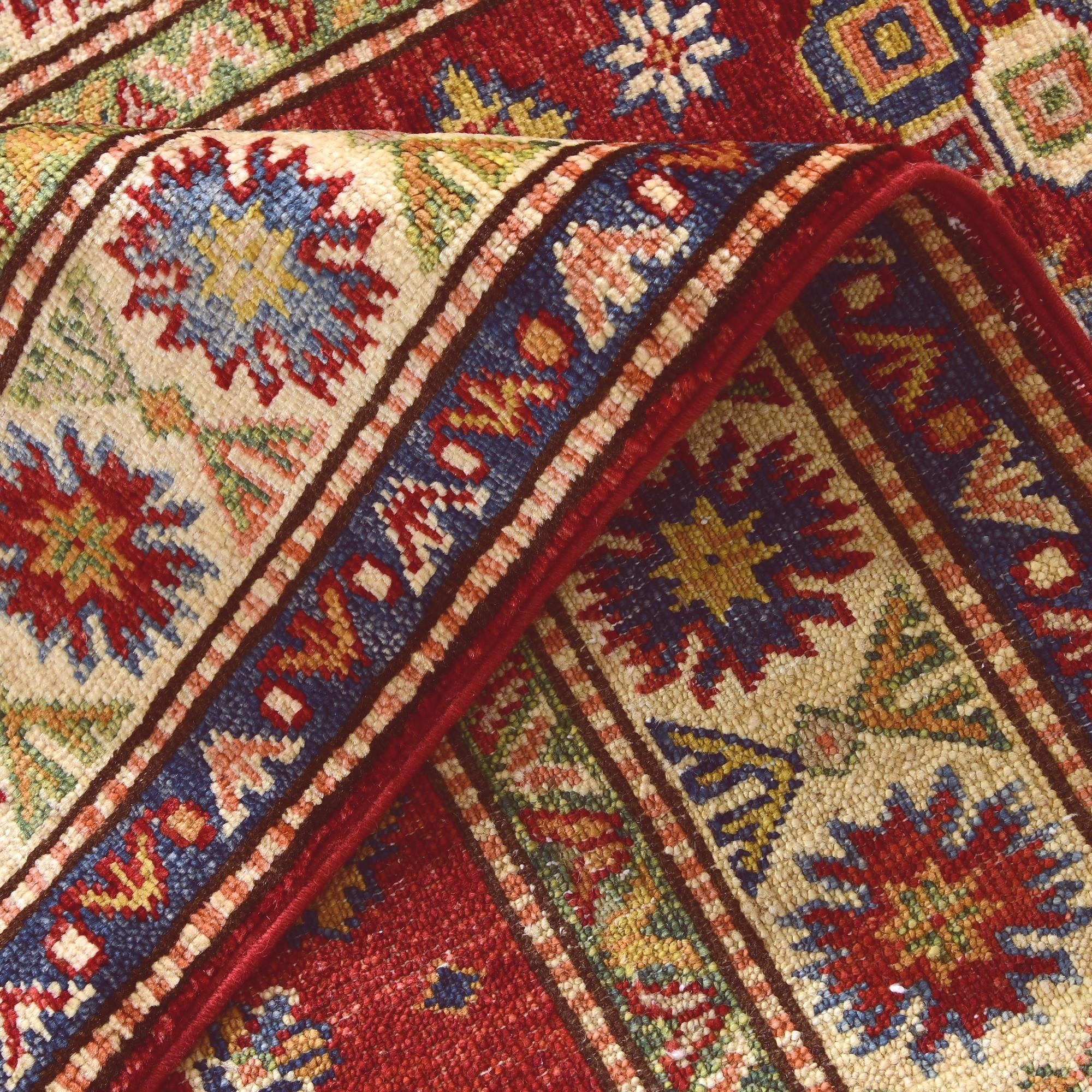 2' 9 x 9' 11 Hand Knotted Kazak Runner Rug