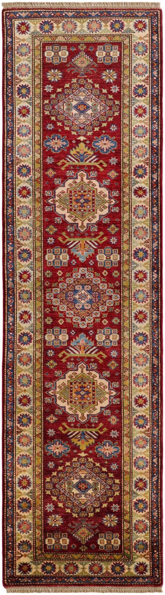 2' 9 x 9' 11 Hand Knotted Kazak Runner Rug