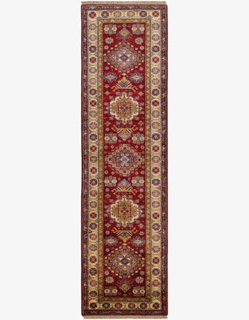 2' 9 x 9' 11 Hand Knotted Kazak Runner Rug