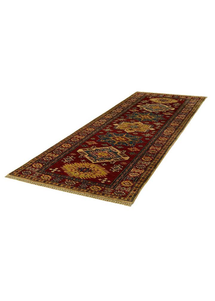 2' 11 x 8' 1 Hand Knotted Kazak Runner Rug
