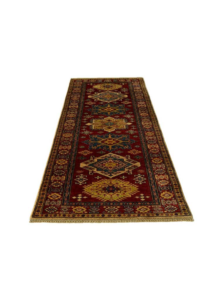 2' 11 x 8' 1 Hand Knotted Kazak Runner Rug