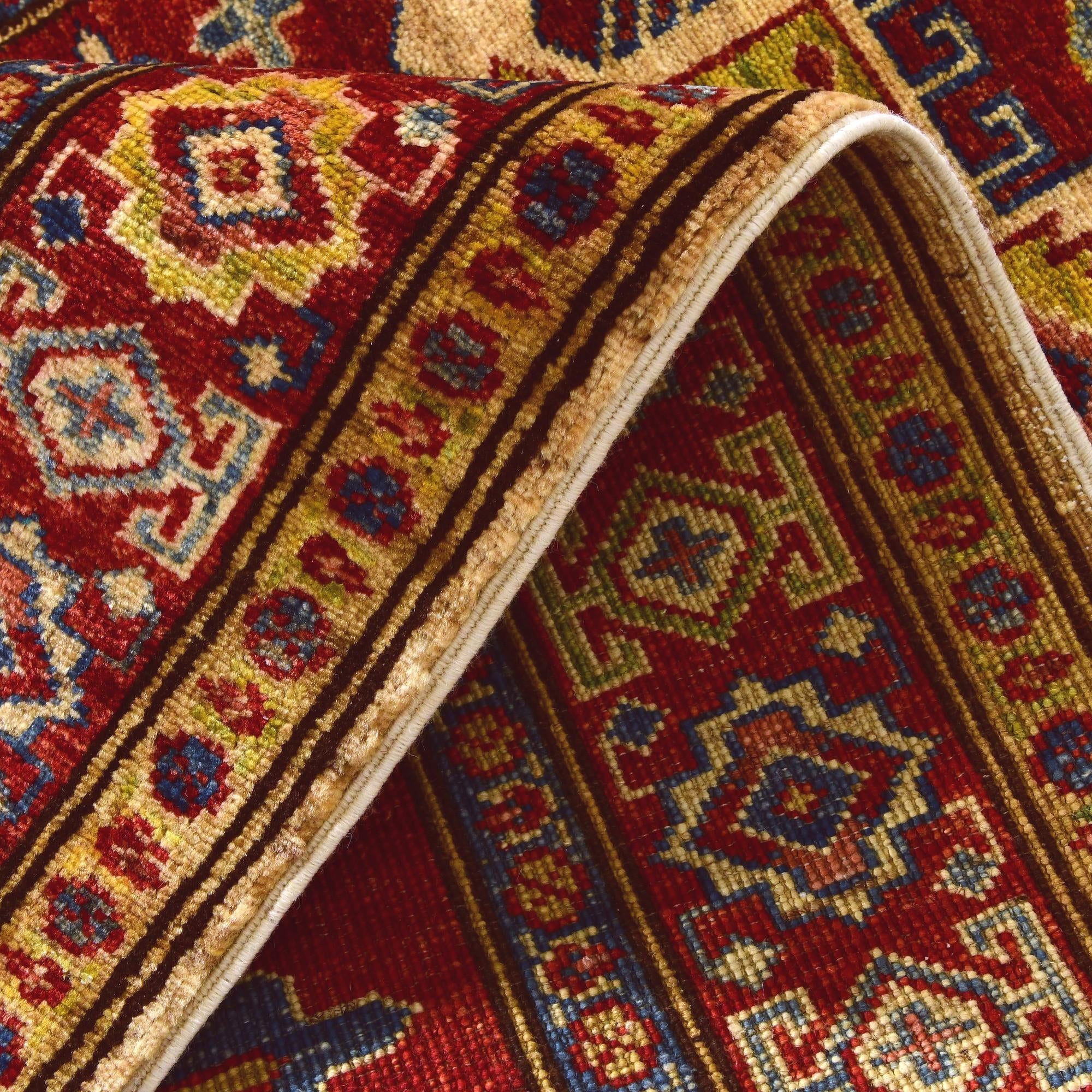 2' 11 x 8' 1 Hand Knotted Kazak Runner Rug