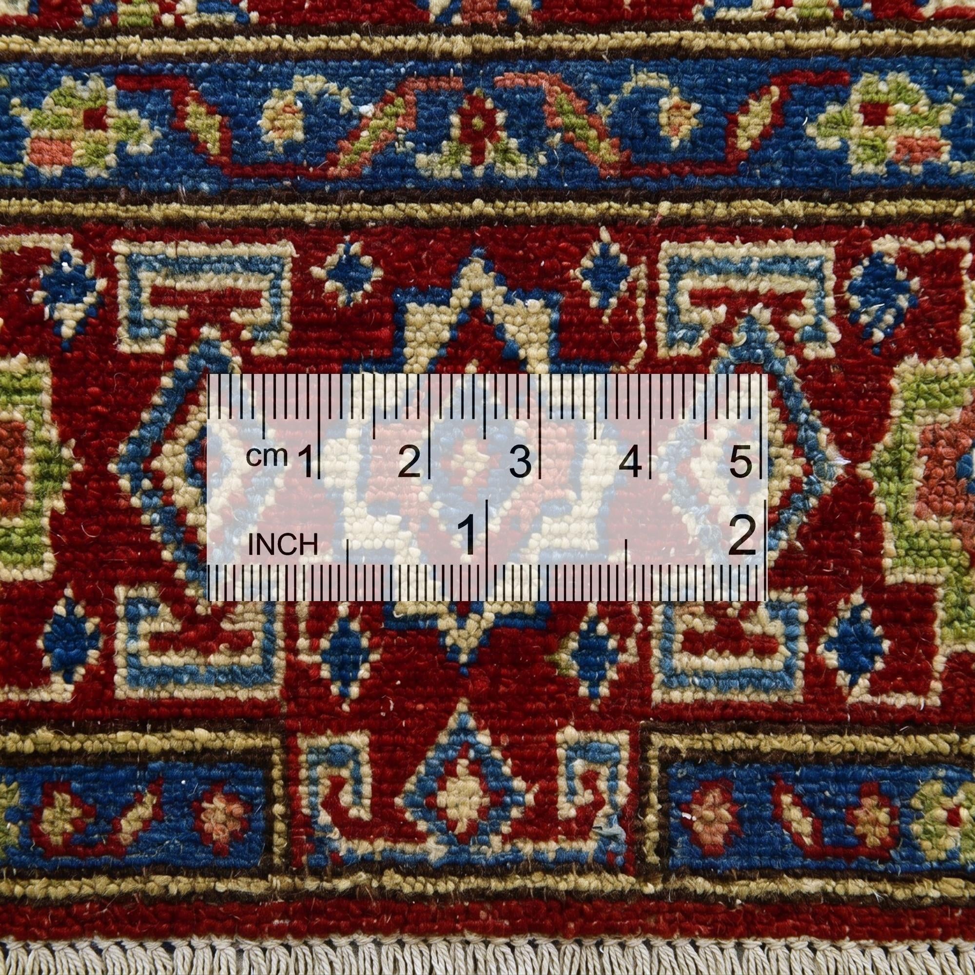 2' 11 x 8' 1 Hand Knotted Kazak Runner Rug