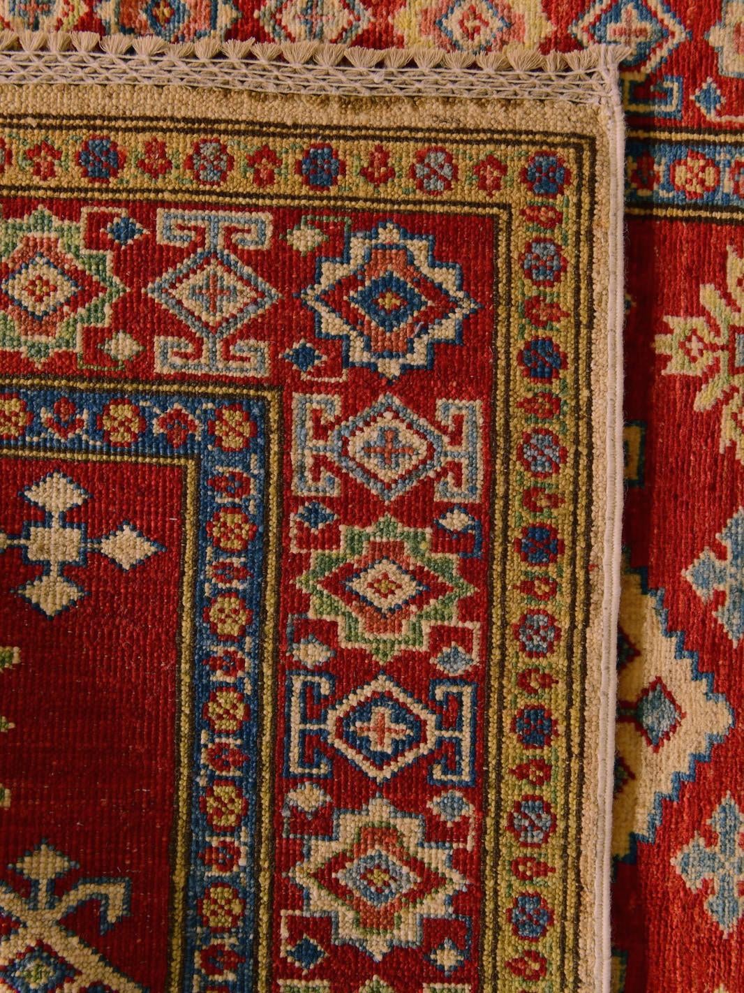 Detail image 12 of 12: 2' 11 x 8' 1 Hand Knotted Kazak Runner Rug