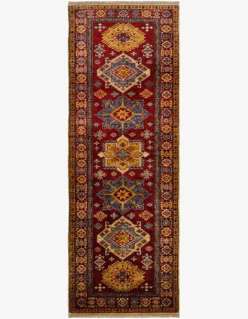 2' 11 x 8' 1 Hand Knotted Kazak Runner Rug