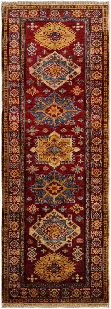 2' 11 x 8' 1 Hand Knotted Kazak Runner Rug