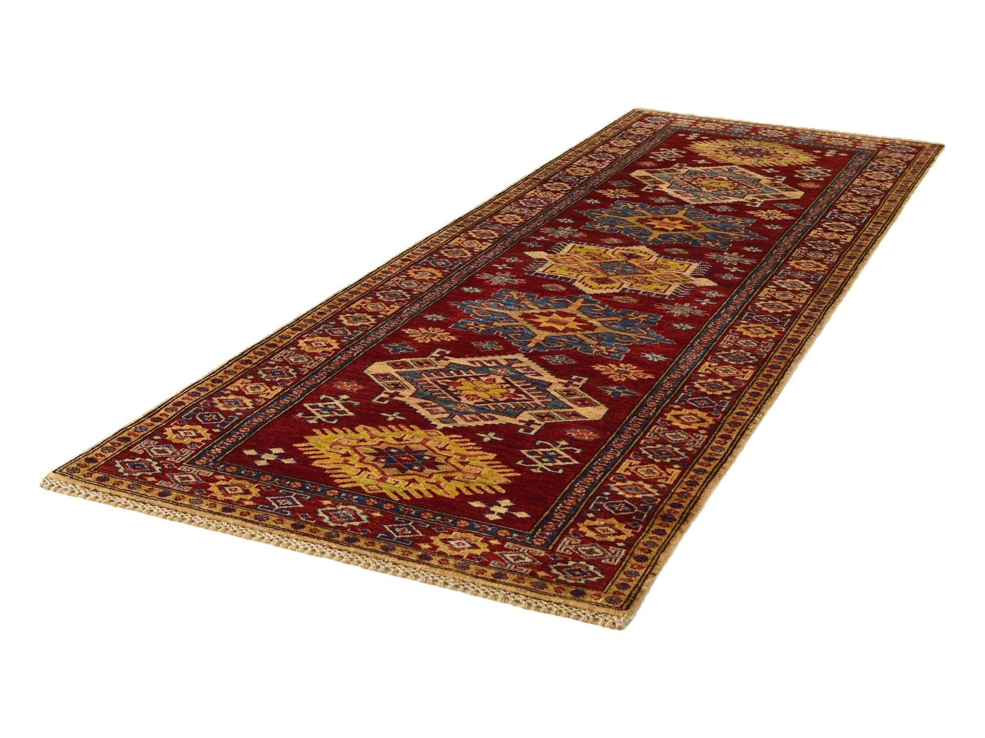 2' 11 x 8' 2 Hand Knotted Kazak Runner Rug