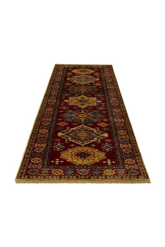 2' 11 x 8' 2 Hand Knotted Kazak Runner Rug