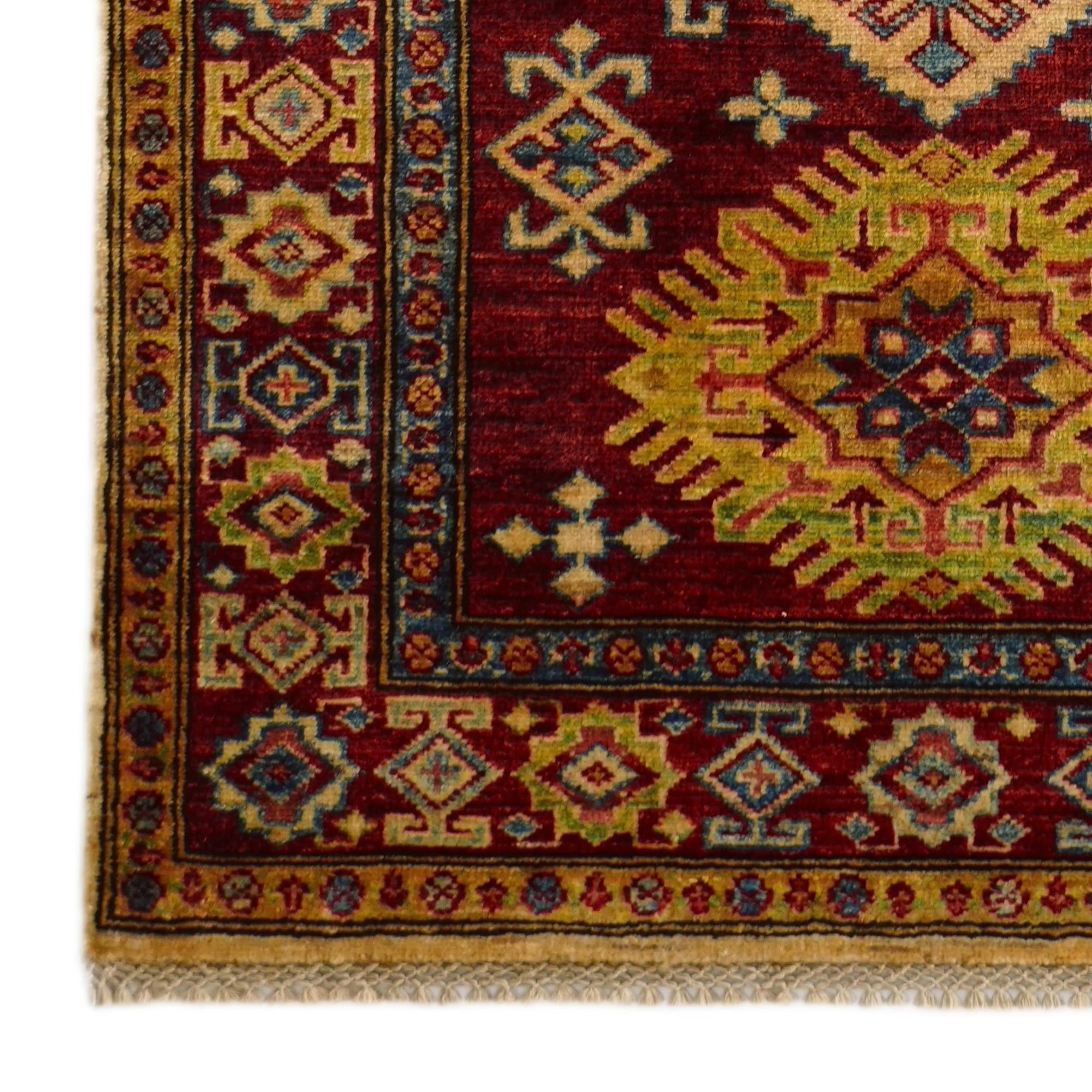 2' 11 x 8' 2 Hand Knotted Kazak Runner Rug