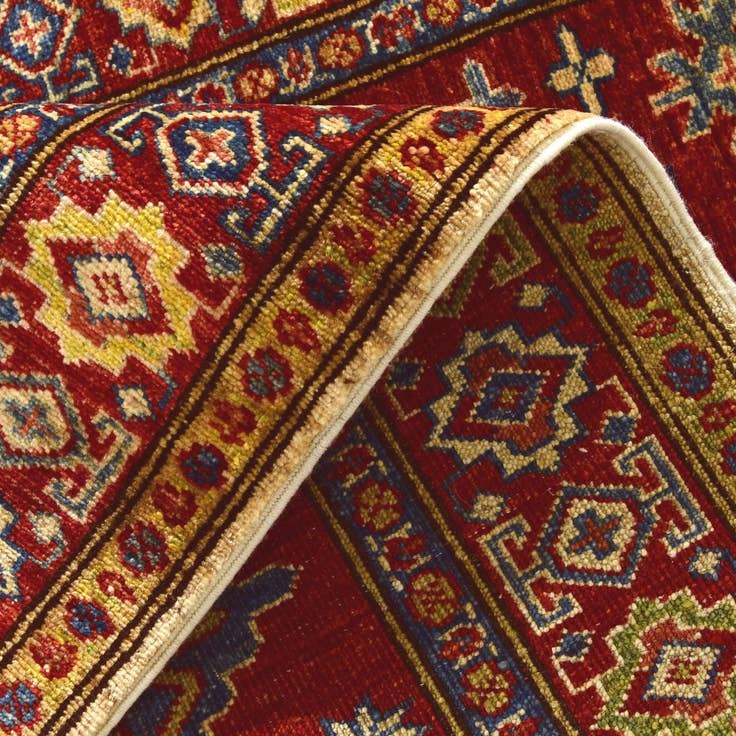 Detail image of 2' 11 x 8' 2 Hand Knotted Kazak Runner Rug