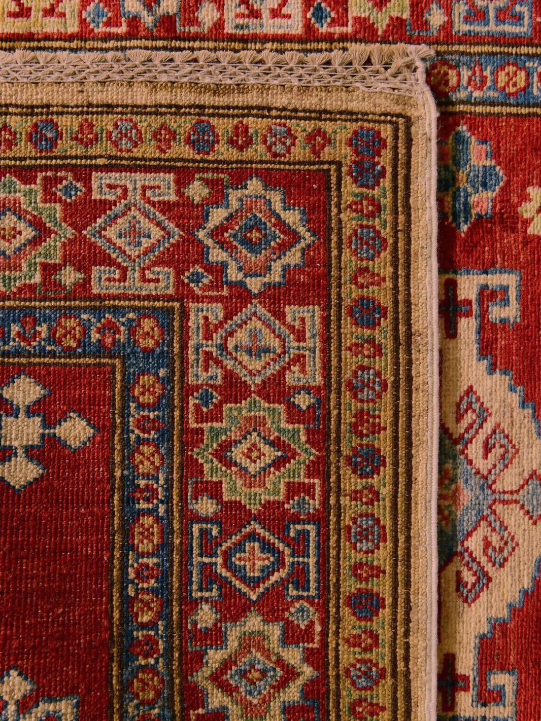 Detail image 12 of 12: 2' 11 x 8' 2 Hand Knotted Kazak Runner Rug