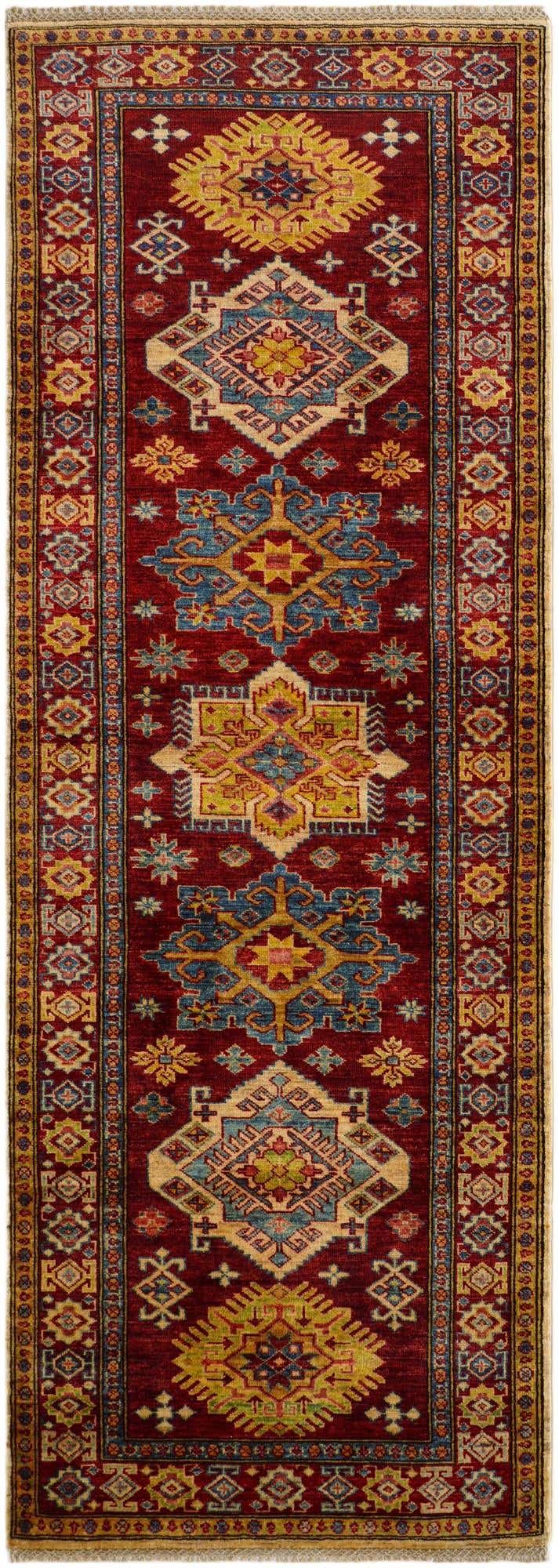2' 11 x 8' 2 Hand Knotted Kazak Runner Rug